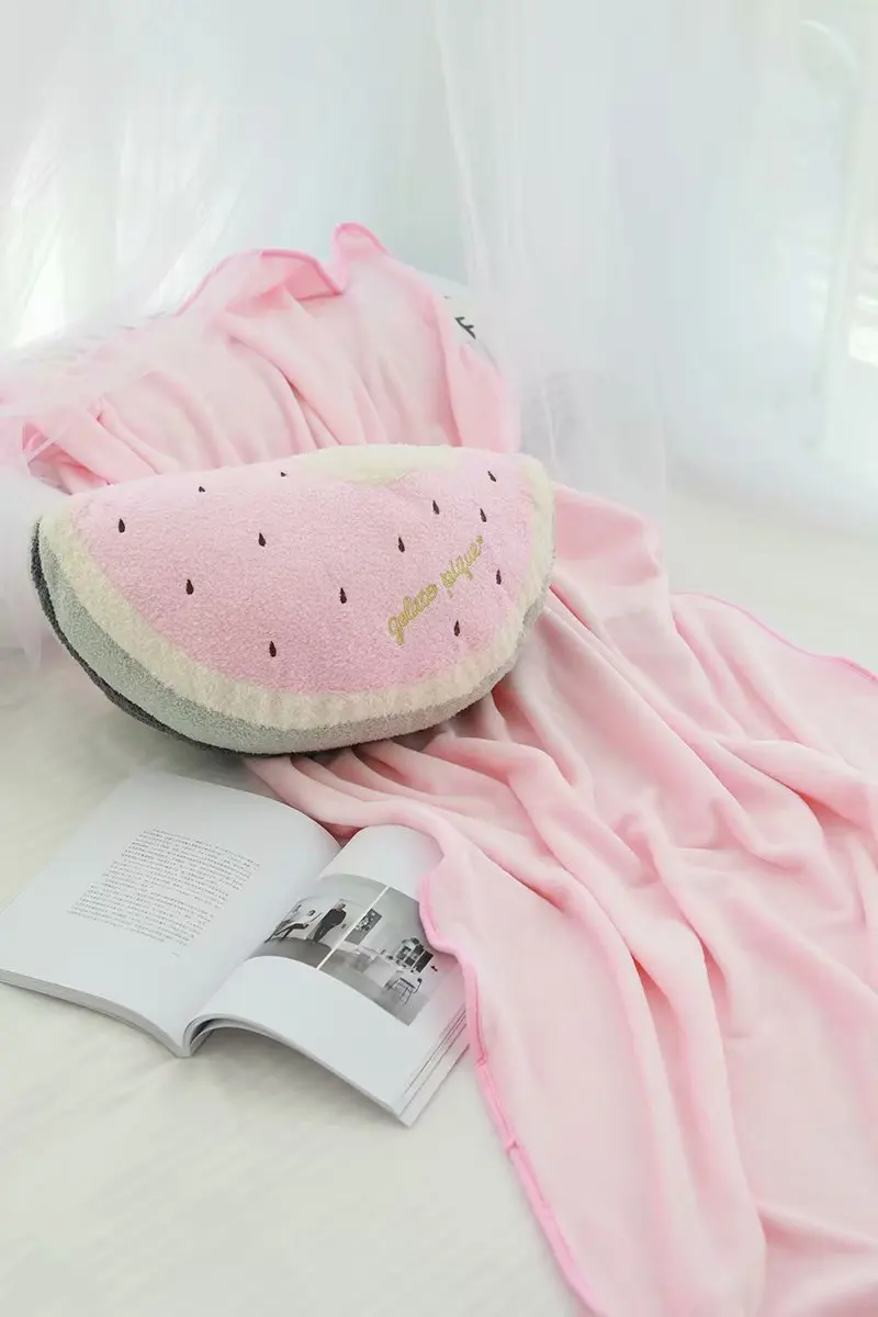 Милая девочка сердце подушка в виде арбуза Подушка два одном одеяло кондиционер