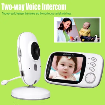 Automatic Camera Night Vision Two Way Voice Intercom Babysistter Surveillance Security Monitor with HD Display 2 Inch Screen 1