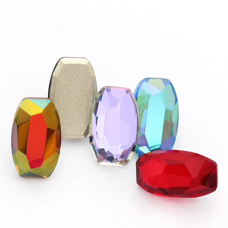 Стеклянные стразы идеального качества плоская задняя часть Кристаллы Стразы для