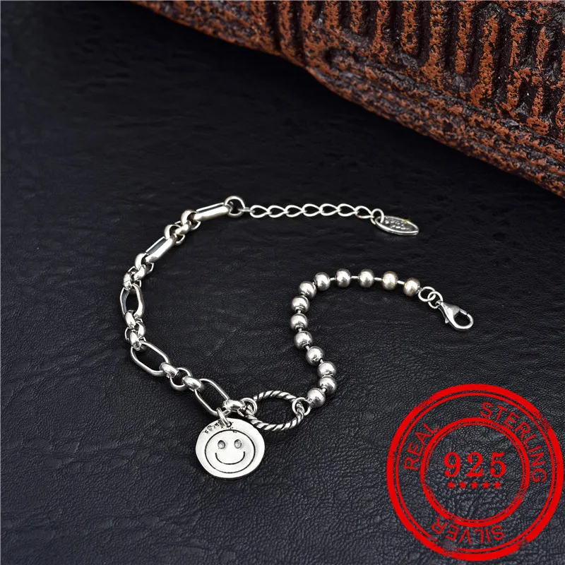 Женский браслет из серебра 100% пробы в Корейском стиле | Украшения и аксессуары