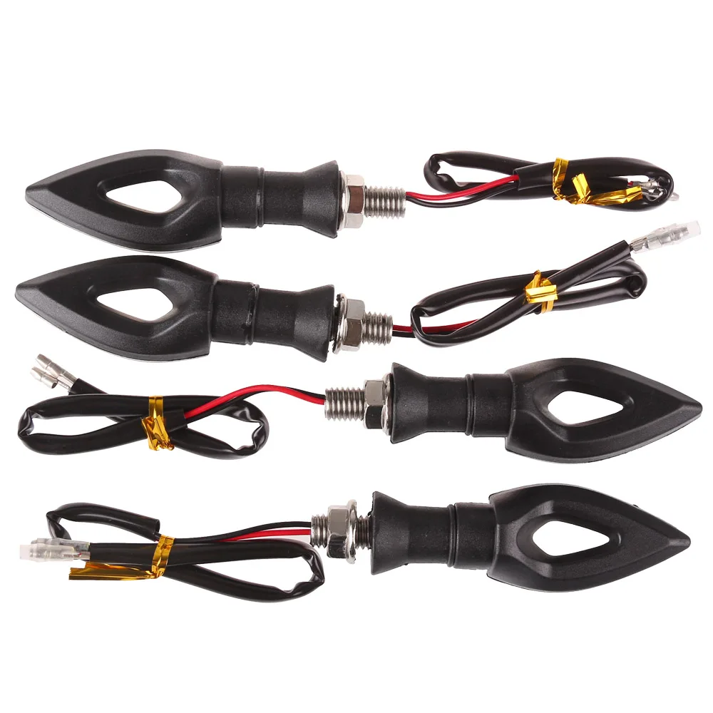 Светодиодный светильник для мотоцикла черный призматический с поворотным