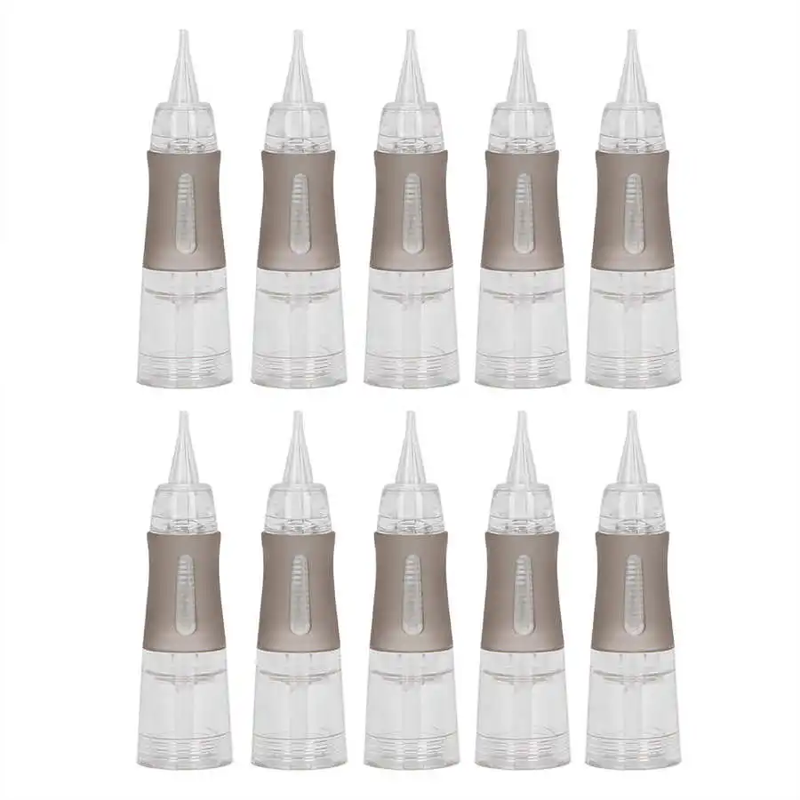 10Pcs Disposable Eyebrow Tattoo Needles Microblading Semi-Permanent Makeup Cartridge Full Throw Screw Mouth Needle | Красота и