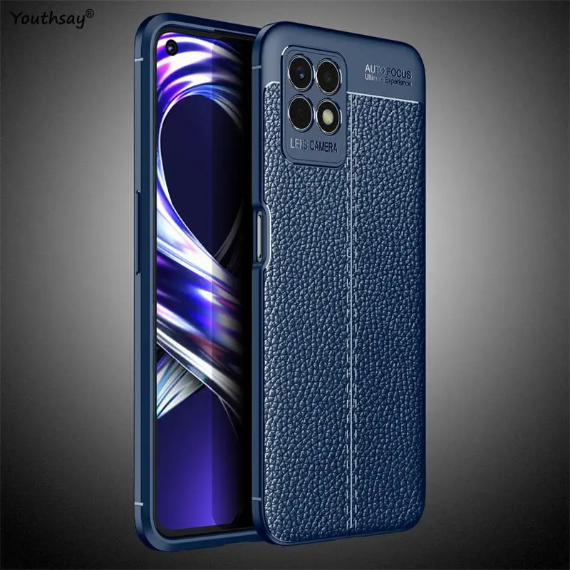 For Realme 8i Cover Case For Realme 8i 7i Cover Fundas Shell Shockproof TPU Soft Leather Phone Coque For Realme 8i
