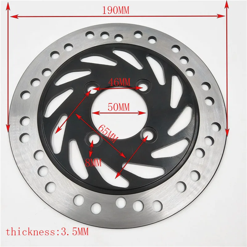Передние и задние дисковые тормоза ротор 108 130 158 170 180 190 мм для 125cc 150cc 200cc 250cc Quad Dirt Pit