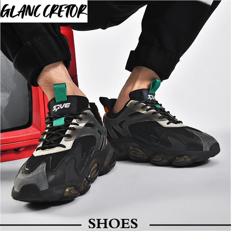 

2021 Men's Sneakers Height Increasing Lightweight Adult Man Sport Shoes Casual Shoes Trainer Spring Fashion Chunky Shoes For Men
