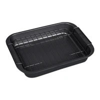 carbon steel nonstick bakeware baking tray set with cooling rack cookie sheet baking pan tray