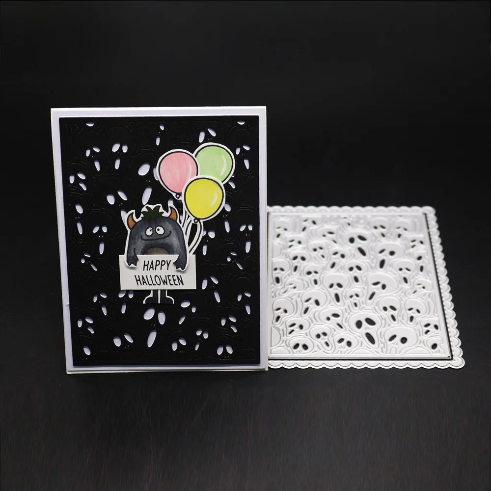 Новый Хэллоуин призрак тиснение режущий пресс форма инструмент шаблон для