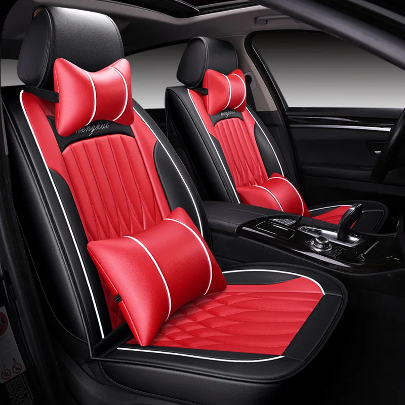 

leather 5 seats car seat cover for skoda octavia a5 fabia karoq rapid super kodiaq yeti all models car accessories
