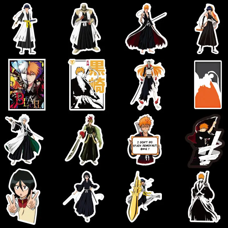 50 шт. японского аниме BLEACH наклейка s Kurosaki Скрапбукинг наклейка для ноутбука телефона холодильника скейтборда скрапбук детская игрушка наклейка