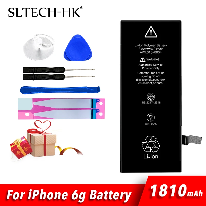 Литиевая батарея для iPhone 4 4S 5 5C 5S 5SE 6 6S 7 8 Plus сменные батареи X XR XS 11 Pro MAX