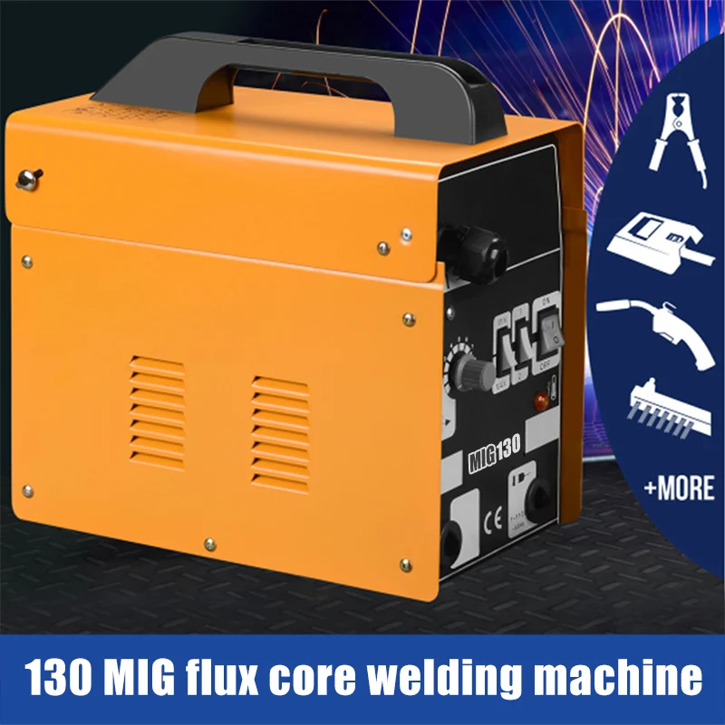 130 MIG Flux Core Wire Automatic Feed Welding Machine Strong for Home DIY Repairing