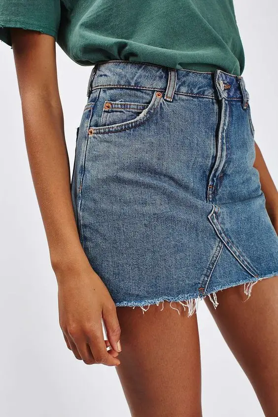 

New Star Same Style Short Denim Skirt Women's Summer Sexy Mini Skirt Fashion A-line Jeans Skirt S-2XL drop shipping