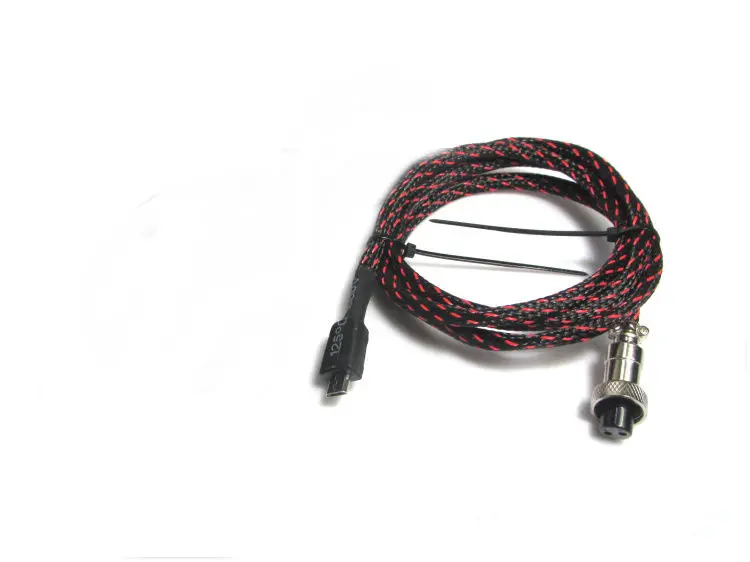 1 шт. авиационное сиденье 12 мм к USB micro кабель 1 м для Raspberry pi3