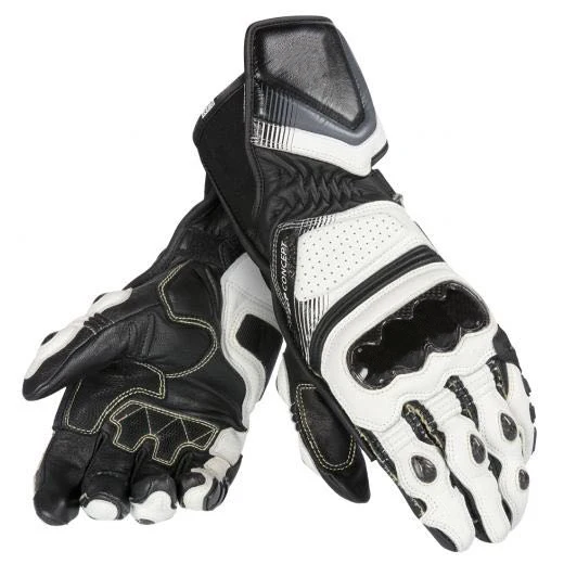

New Arrival Dain Motorbike Motocross Riding Black White Red Gloves Motorcycle Carbon D1 Leather Gloves