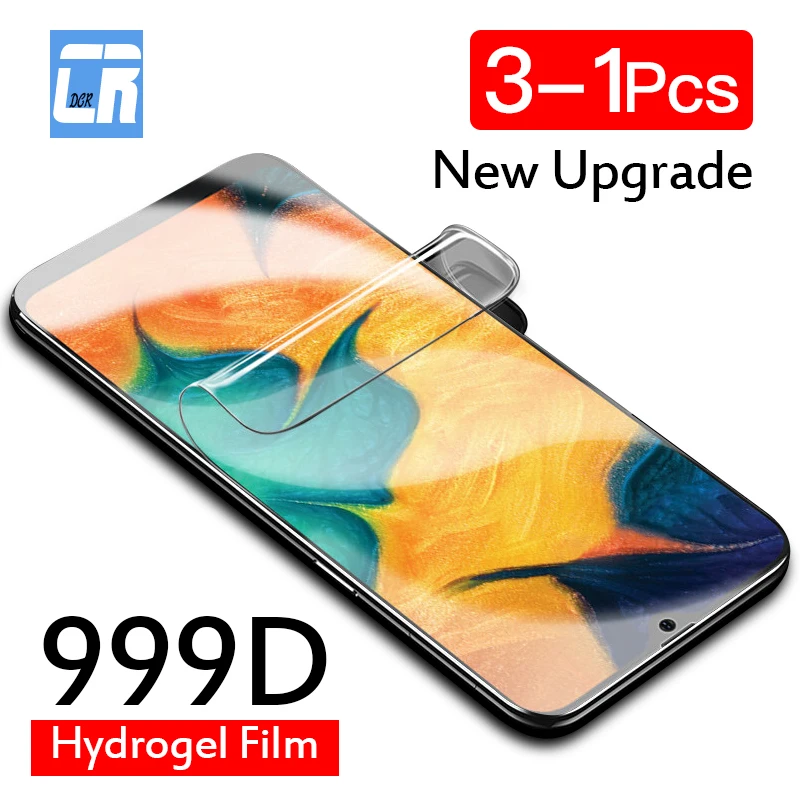 Гидрогелевая пленка 999D для Samsung Galaxy A30 A50s A01 A10 A51 A71 5G A81 A91 A40s|Защитные стёкла и