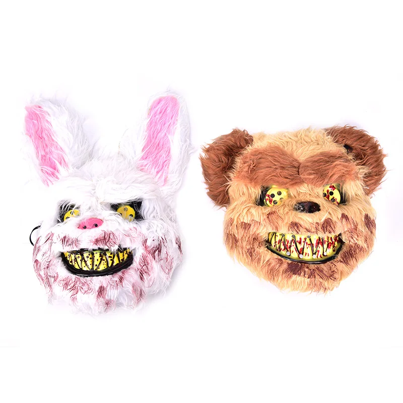 1 шт. кровавая маска кролика убийцы на Хэллоуин дикий волк страшный плюшевый