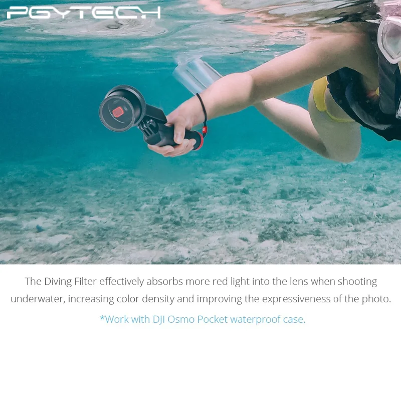 Карманный фильтр для подводного плавания PGYTECH OSMO светофильтр объектива дайвинга