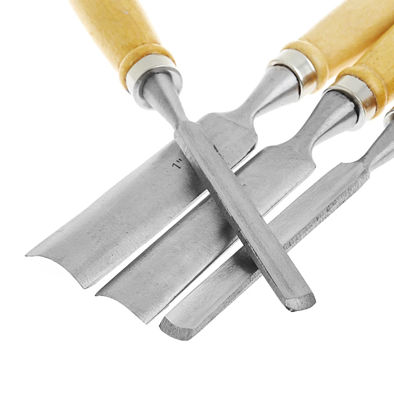 

4Pcs DIY Round Hole Carving Clay Sculpture Hand Chisel Woodworking Crafts