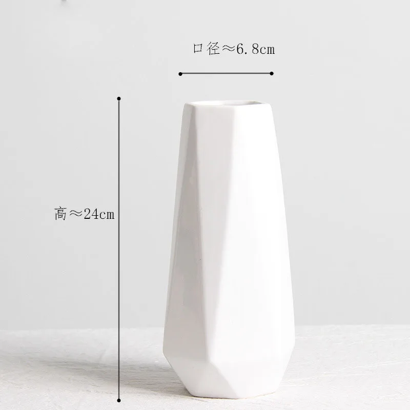 Модная пластиковая ваза оригами простой керамический цветочный горшок из