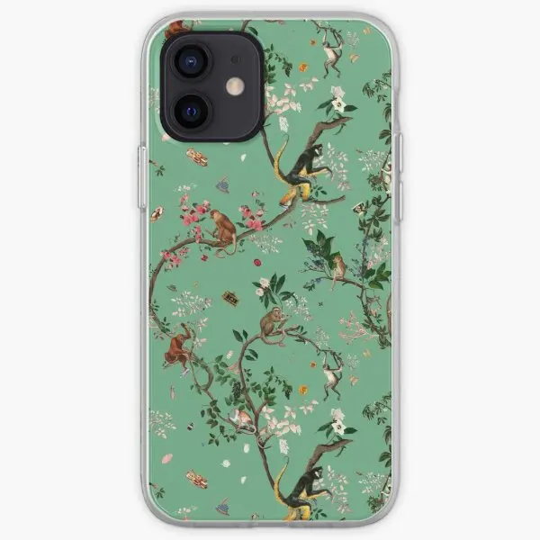 

Monkey World Green Phone Case for iPhone X XS XR Max 6 6S 7 8 Plus 11 12 13 Pro Max Mini 5 5S SE Silicon TPU Dog Fashion