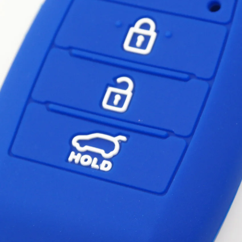 Микош 3 кнопки моющийся Мягкий силиконовый флип чехол для ключа автомобиля Kia New K5