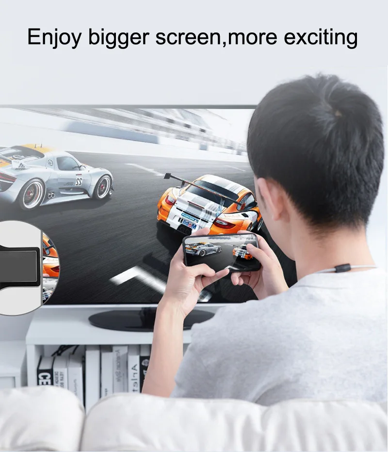 Беспроводной Wi Fi HD 1080P HDTV VGA AV адаптер дисплея Miracast Airplay DLNA экран зеркальное