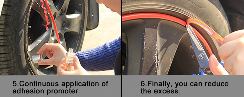 Hot Sale 8M/Roll Car Wheel Protection Sticker Decorative Strip Rim Tire Shape Modification Auto Accessories | Автомобили и