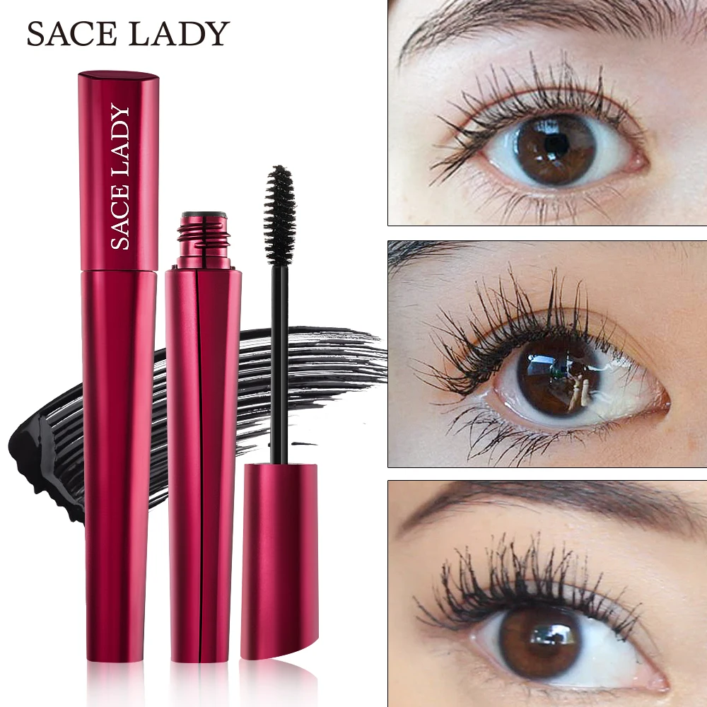 SACE LADY makeup 4D Тушь для ресниц водоСТОЙКАЯ Rimel тушь для наращивания ресниц Черная Толстая Удлиняющая косметика для ресниц
