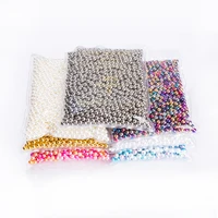 pearls 850pcs 14000pcsbag multi colors no hole abs imitation pearl beads round loose beads for diy jewelry making supplies