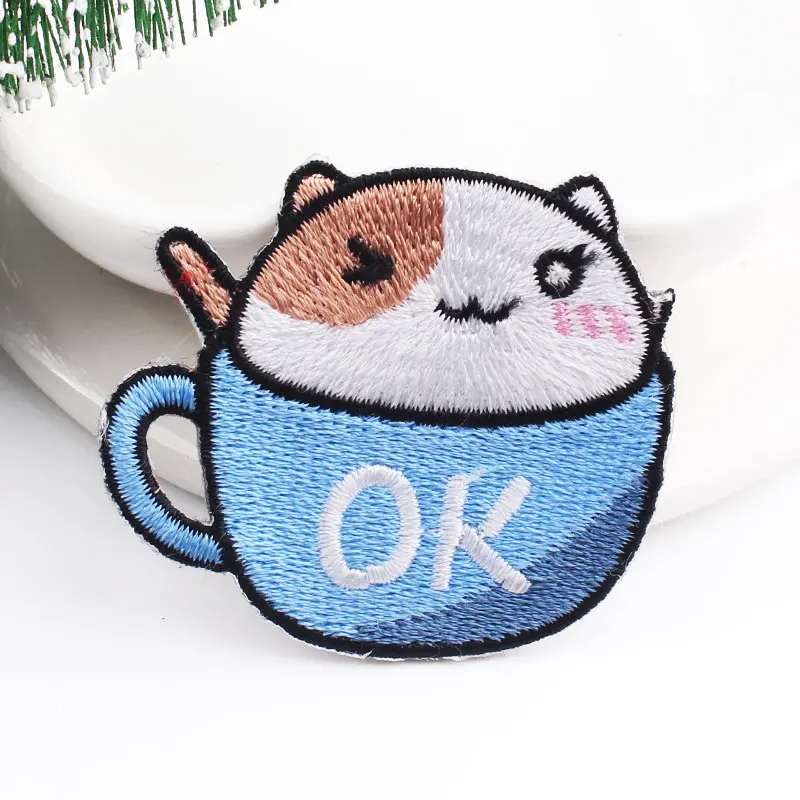 Нашивки с мультяшными животными DIY вышитые нашивки Львом для одежды железные на