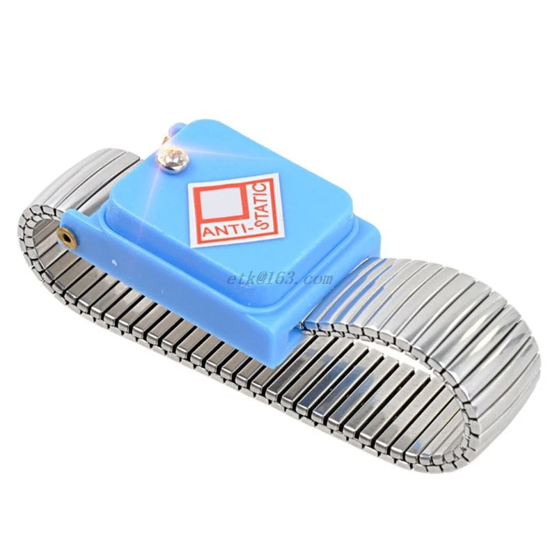 Металлический антистатический ремешок на запястье беспроводной регулируемый