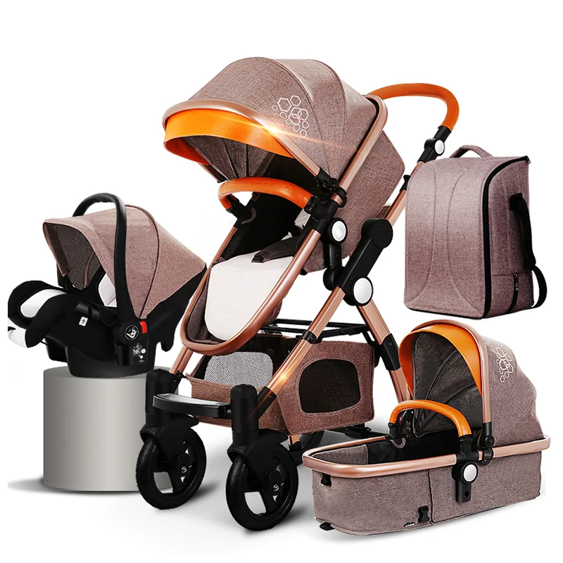 

Purorigin Baby Carriage Strollers Baby Buggy Prams 4 in 1 Stroller with Car Seat коляска пѬогђлоная carrinho de bebe