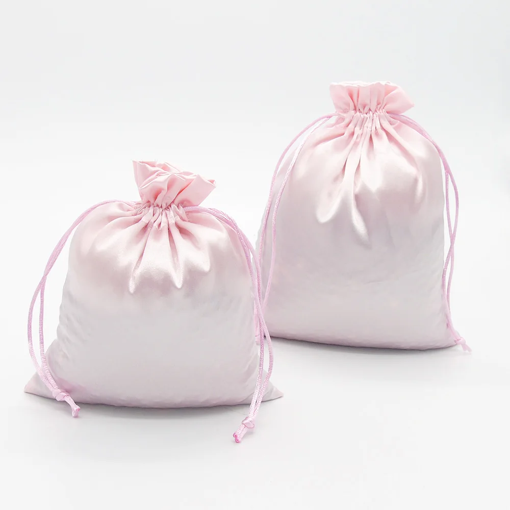 Атласные сумки на шнурке для ювелирных изделий косметики подарков свадьбы