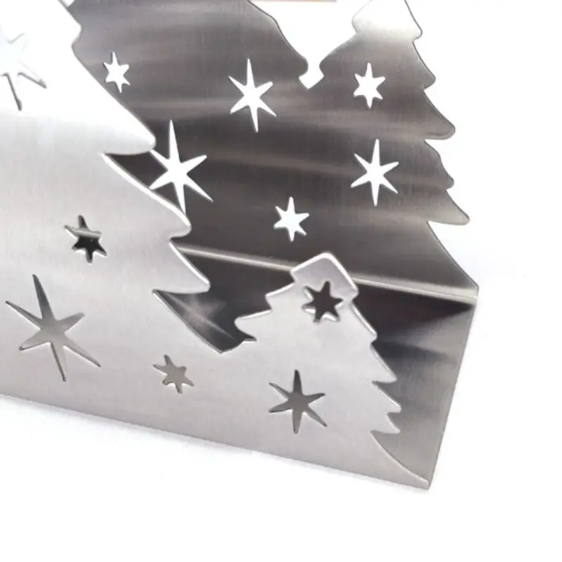 Держатель для салфеток из нержавеющей стали, подставка для салфеток, диспенсер для салфеток на Рождество, обеденный стол, Кухонное украшение для прилавка