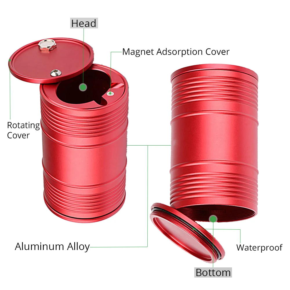 Пепельница для дома и автомобиля из алюминиевого сплава с черепом аксессуары