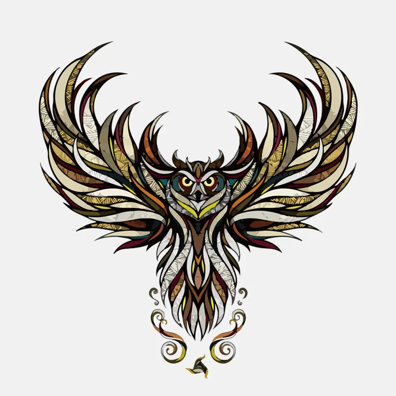 

Personalized Animals Decals Engine Cover Decor Stylish Wings-winged Owl High Quality Motorcycle Car Sticker PVC14x13cm