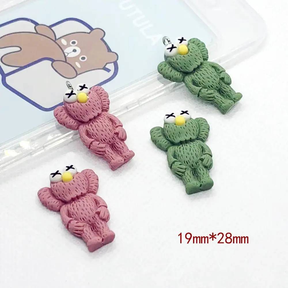 10 шт. 19*28 мм Kawaii полимерные Стразы плоские с оборота кабошон скраб животных