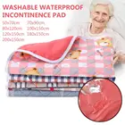 Коврик для кровати моющийся многоразовый, впитывающий протектор для влажного белья, 7 размеров, 3 вида