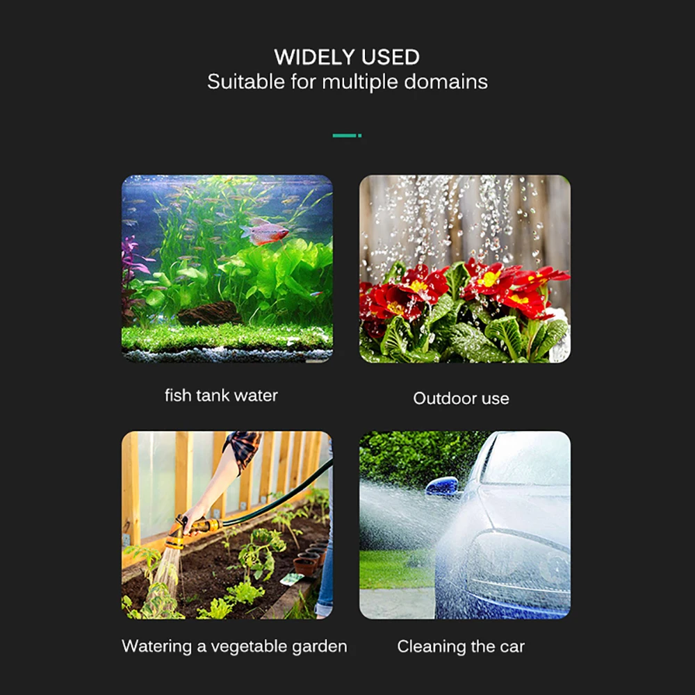 Водяной насос миниатюрный самовсасывающий Переносной Насос два разъема для