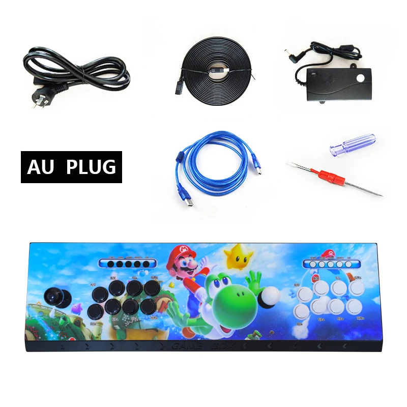 Style 3 AU PLUG IYO Pandora Box 3D аркадная коробка 2448 в 1 Wifi версия без задержки джойстик светильник кнопки PCB контроллер Ретро аркадная консоль - Цвет: Style 3 AU PLUG