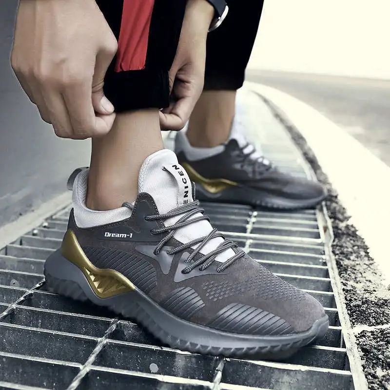 

Winter Sport Shoes Men Lace Up Walking Sneakers Male Leather Low Top Running Man Platforms Light Men's Summer Sports Shoes 168G