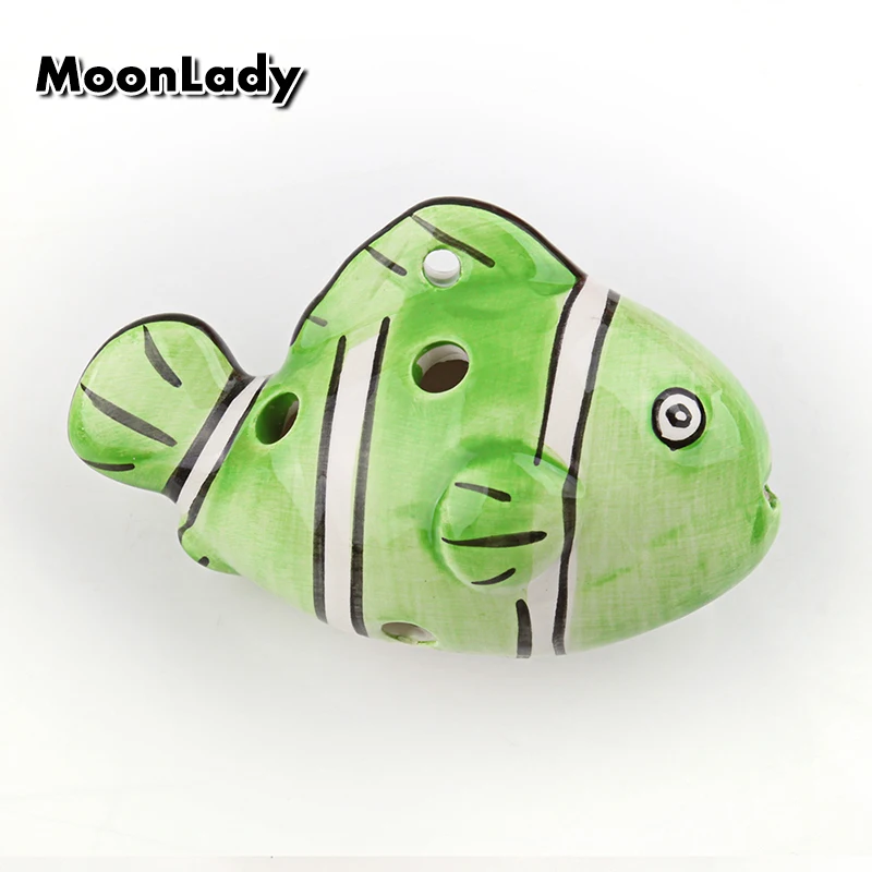 5 цветов окарина 6 отверстий рыба клоун Немо маленькая альт C тон для начинающих