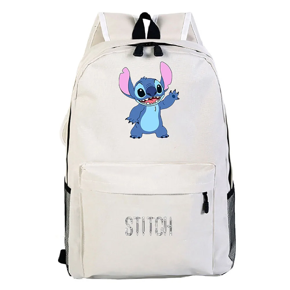 Disney 2021 New Interstellar Baby Happy Expression Stitch Print Cartoon Pattern Wild Backpack Creative Travel Student School Bag