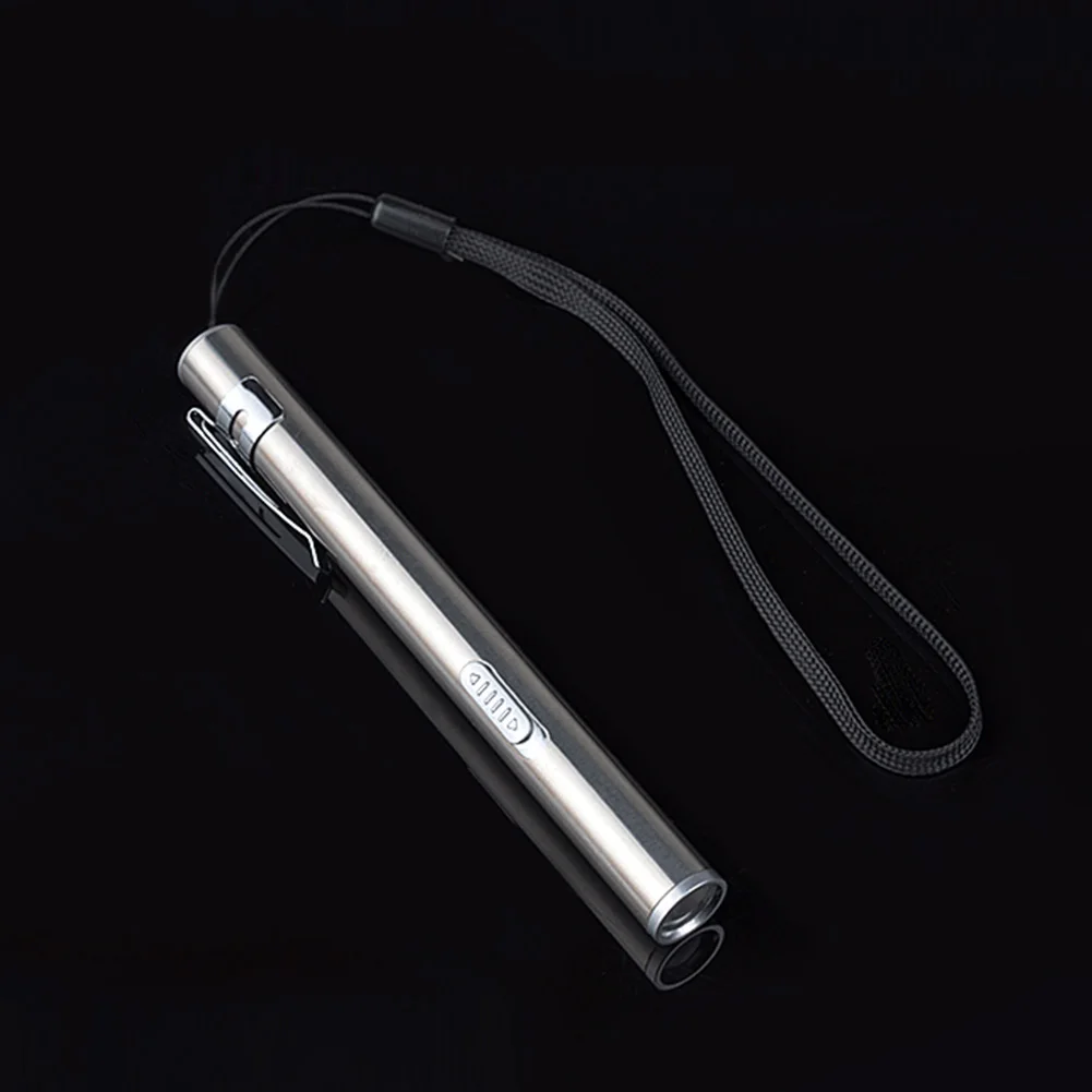 

Mini Medical Examination Pen Clip USB Rechargeable Stainless Steel Led Camping Portable Torch Visual Oral Throat