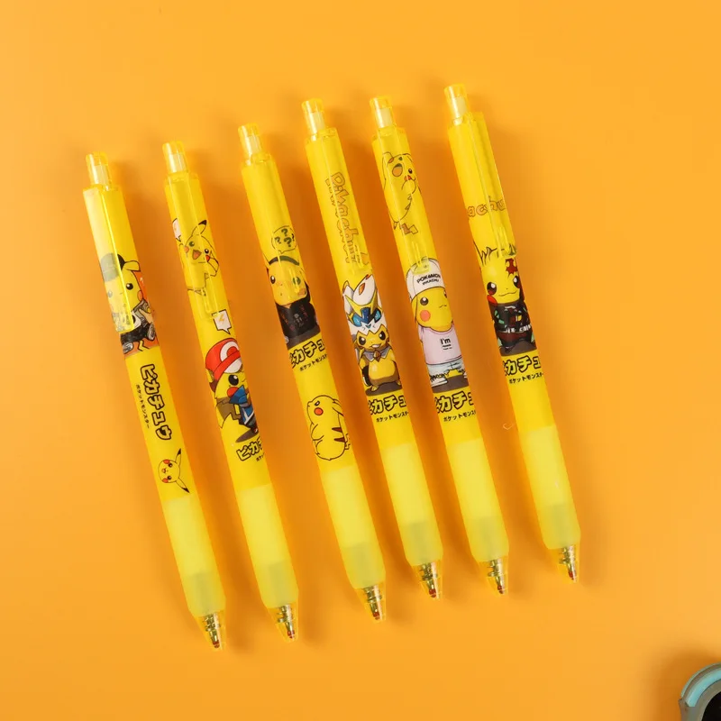 

Pokemon pen Pikachu pen press pen 0.5mm bullet black carbon pen high-value boys and girls pen school supplies stationery prizes