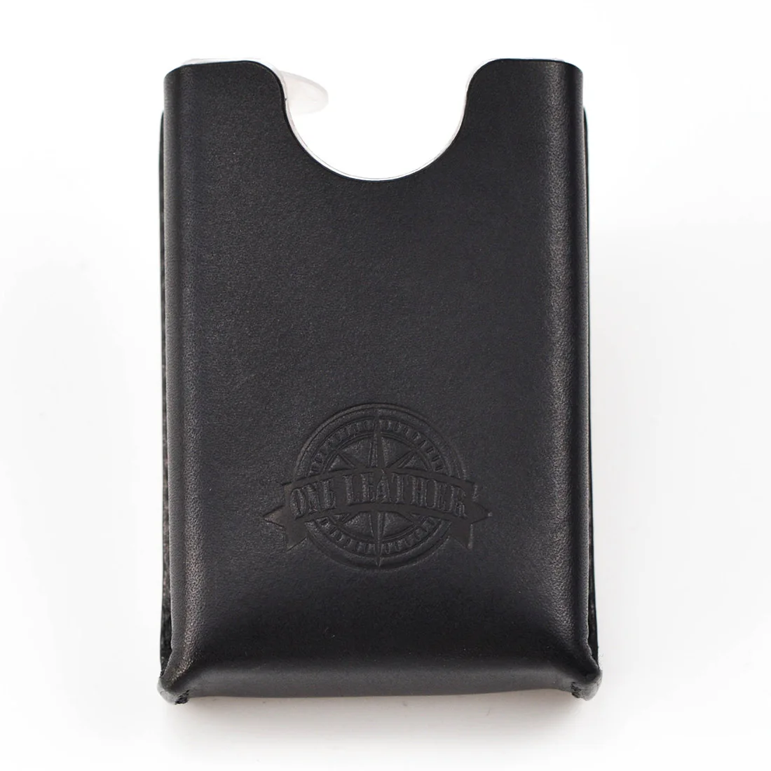 One Leather Cigarette Box Men Gift Cigarette Case Mens Gifts Cigarette Cover Smoke Tobacco Pouch Vegetable Tanned Leather - Цвет: Black