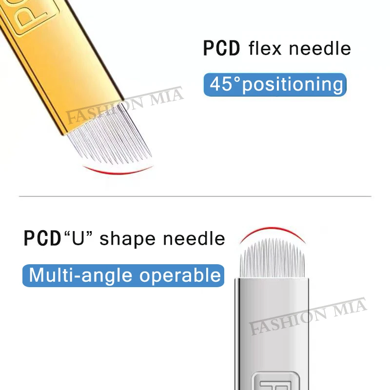 100/200/500/1000pcs nano blade lamina Microblading Needle 12/14/12u/14u Microblading Embroidery Pernement Makeup eyebrow Device