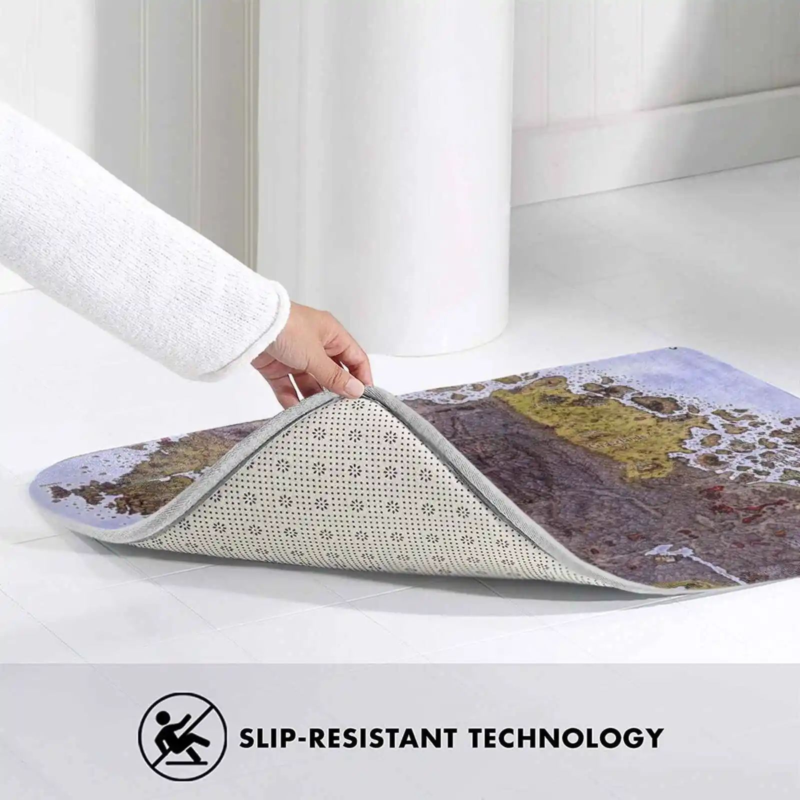 Мягкий Нескользящий Коврик 3D с дорожной картой забвения коврик подушка Тамриэль