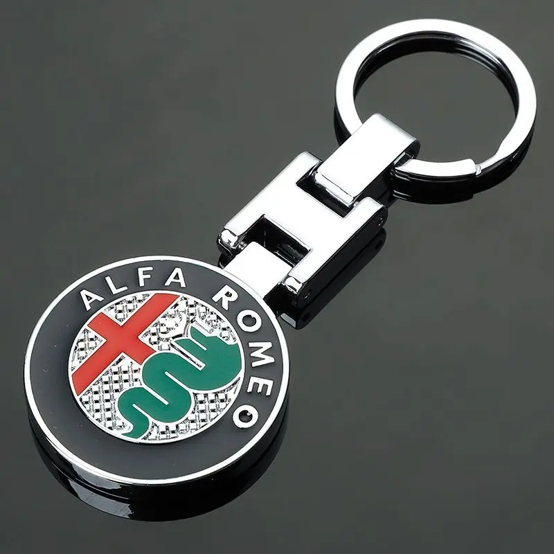 3D высококачественный металлический брелок для ключей ALFA ROMEO Mito 147 156 159 166 Giulietta Spider