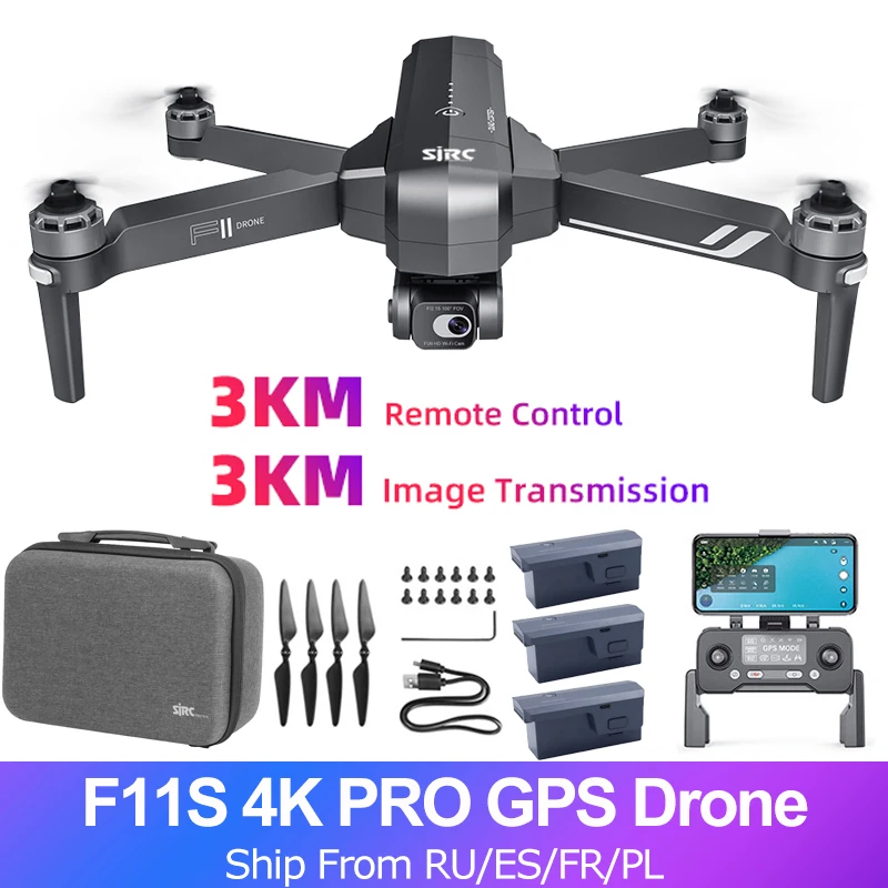

Квадрокоптер F11S 4K 2,5 K PRO с GPS и камерой
